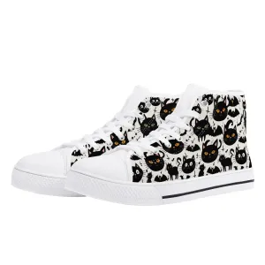 Womens Rubber High Top Crazy Cat Canvas Shoes