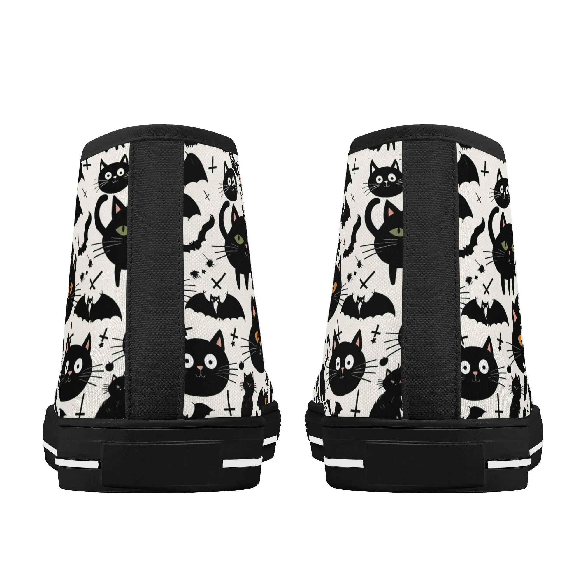 Womens Rubber High Top Crazy Cat Canvas Shoes