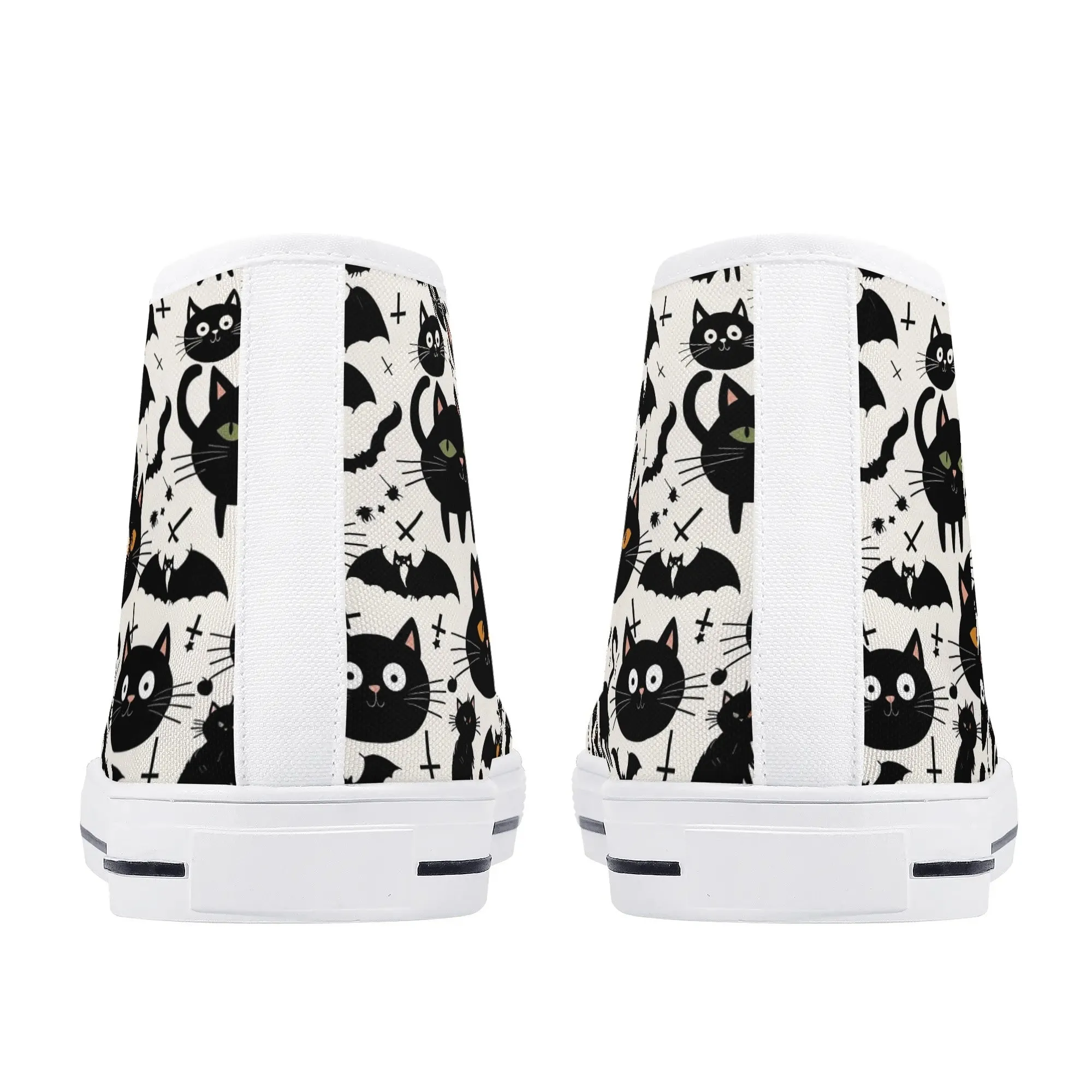Womens Rubber High Top Crazy Cat Canvas Shoes