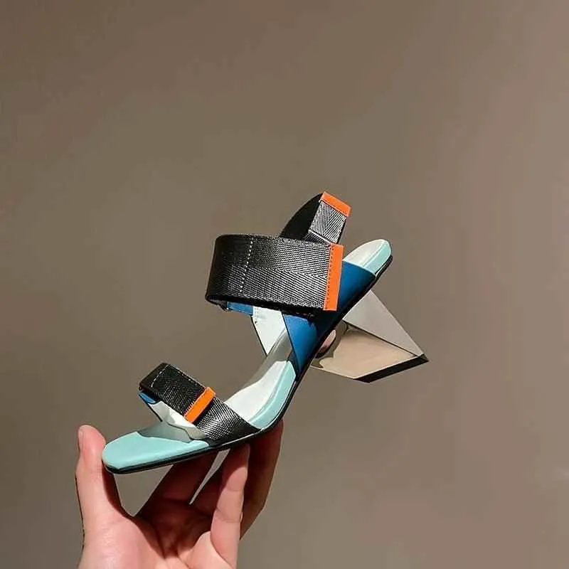Women's Sandals Shoes - Gladiator High Heels, Leather Office Design - TSS166