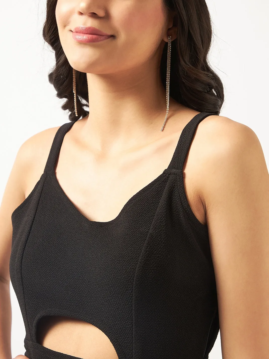 Women's Solid Bodycon Sweatheart Dress