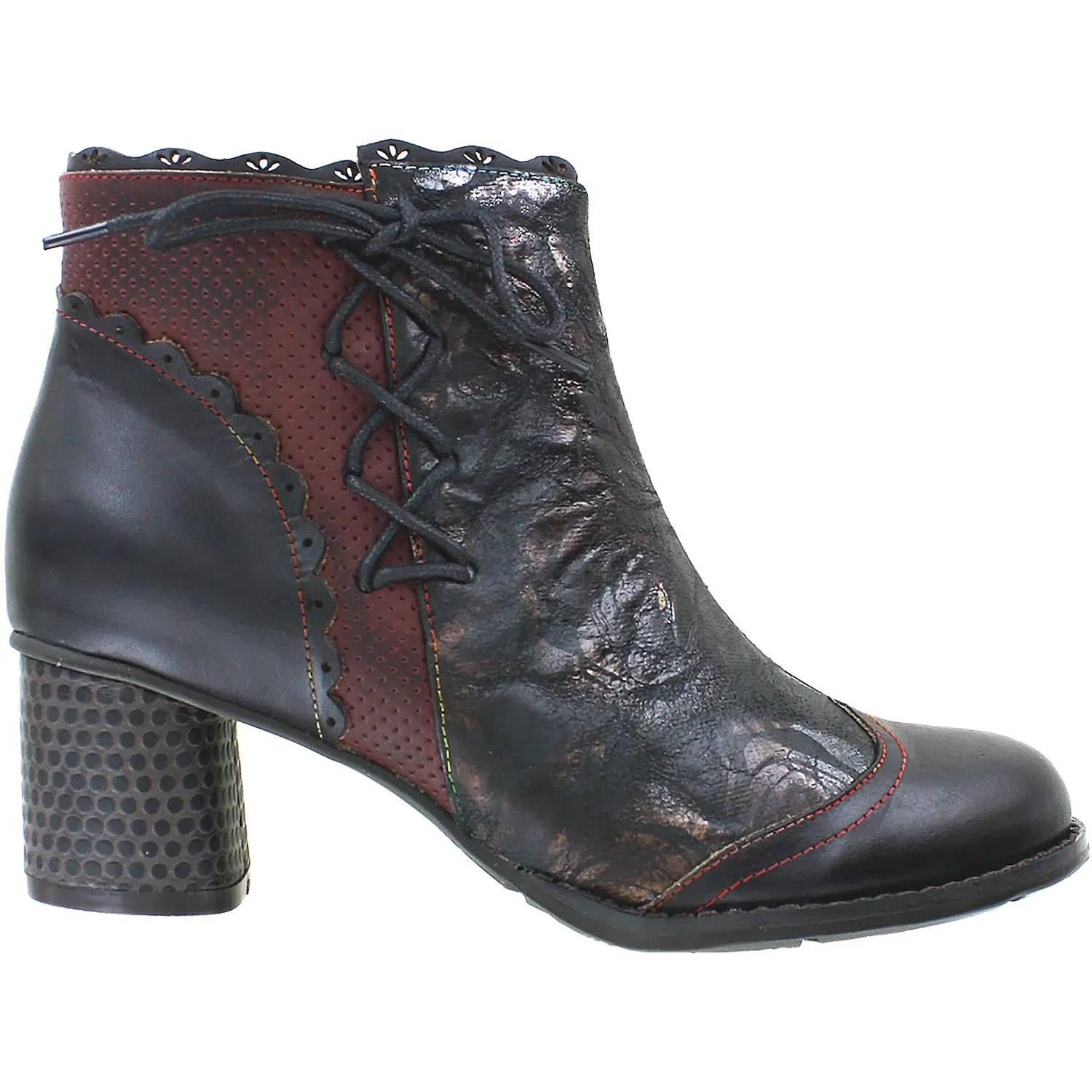 Women's Spring Step Lizeit Black Multi Leather
