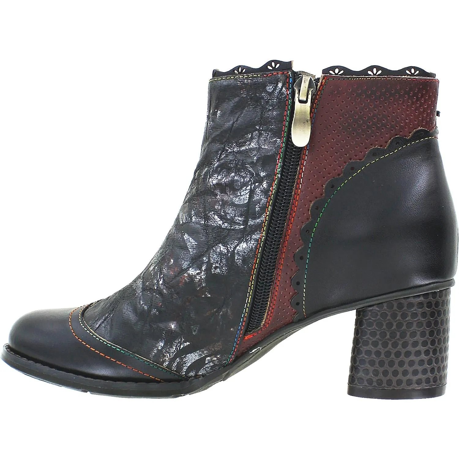 Women's Spring Step Lizeit Black Multi Leather