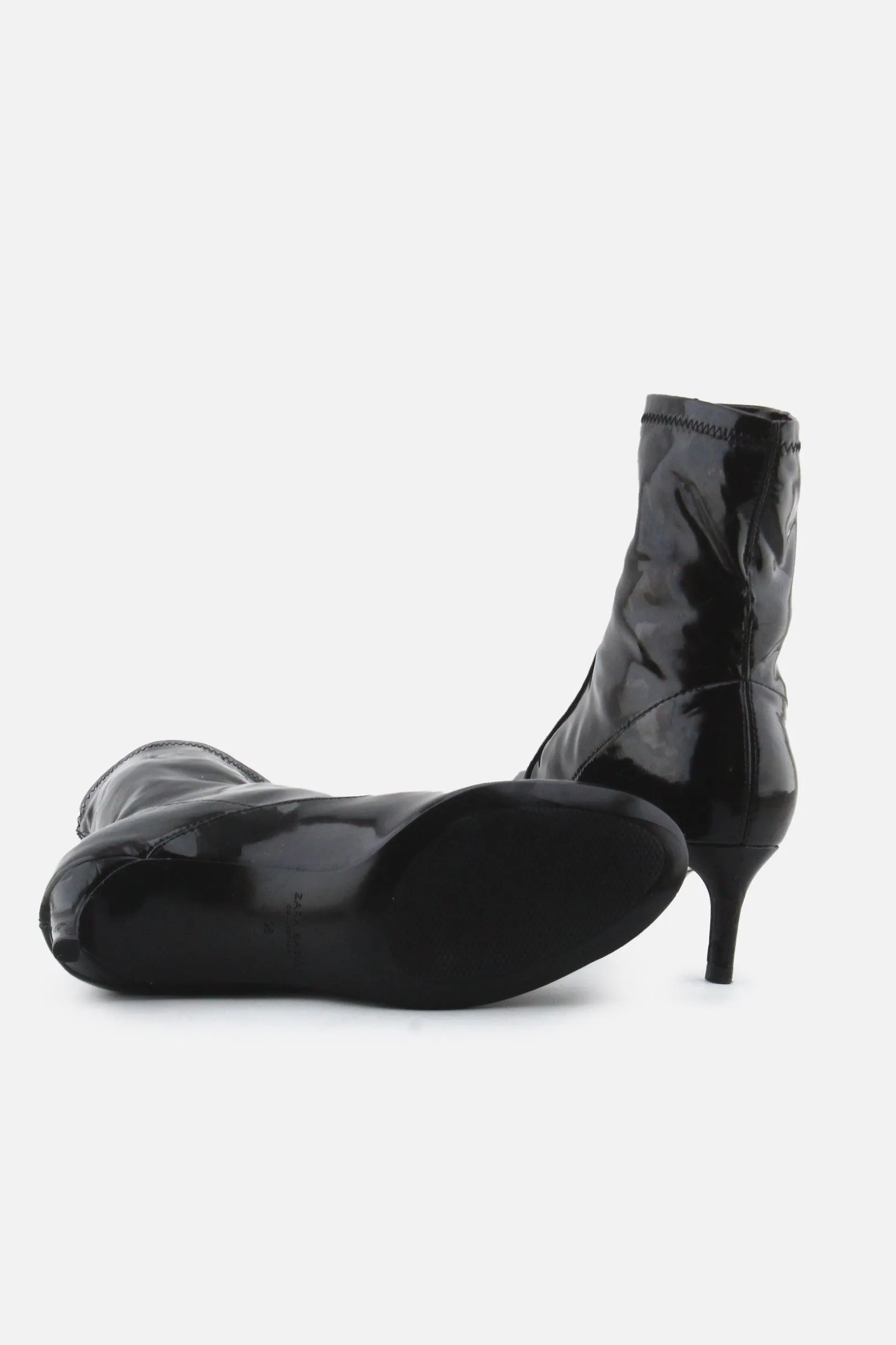 Zara Stilettos Ankle Boots | 100% Synthetic Leather