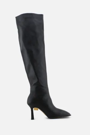 Zara Zipper Stilettos Over The Knee Boots | 100% Authetic Leather