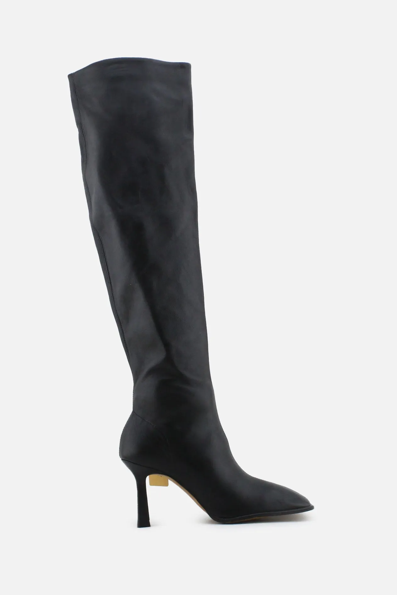 Zara Zipper Stilettos Over The Knee Boots | 100% Authetic Leather